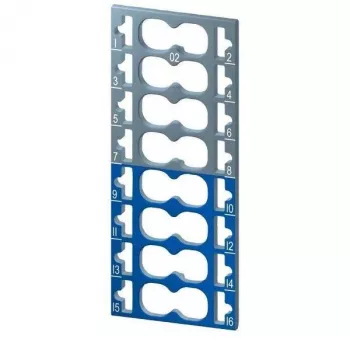 Siemens SIMATIC ET 200SP Etichette di codifica colore, 8x grigio + 8x blu, set da 16 pezzi 6ES71936CP022MA0
