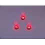 EUROPALMS bicchierino LED 2cl con gioco di dadi, rosso, 3 pezzi 83309050