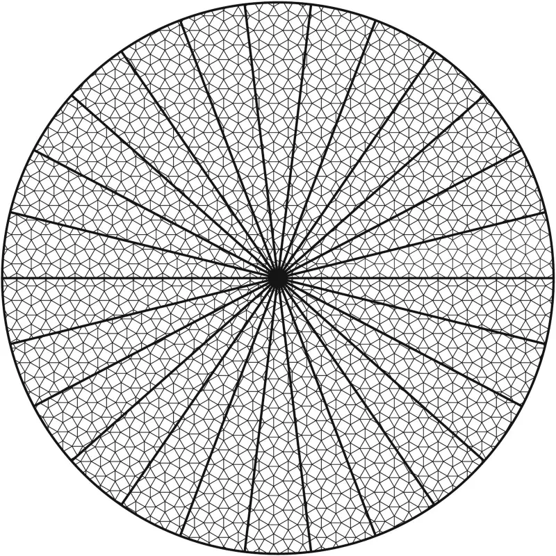 EUROPALMS rete decorativa, circolare, 1200 cm, bianco 83312207