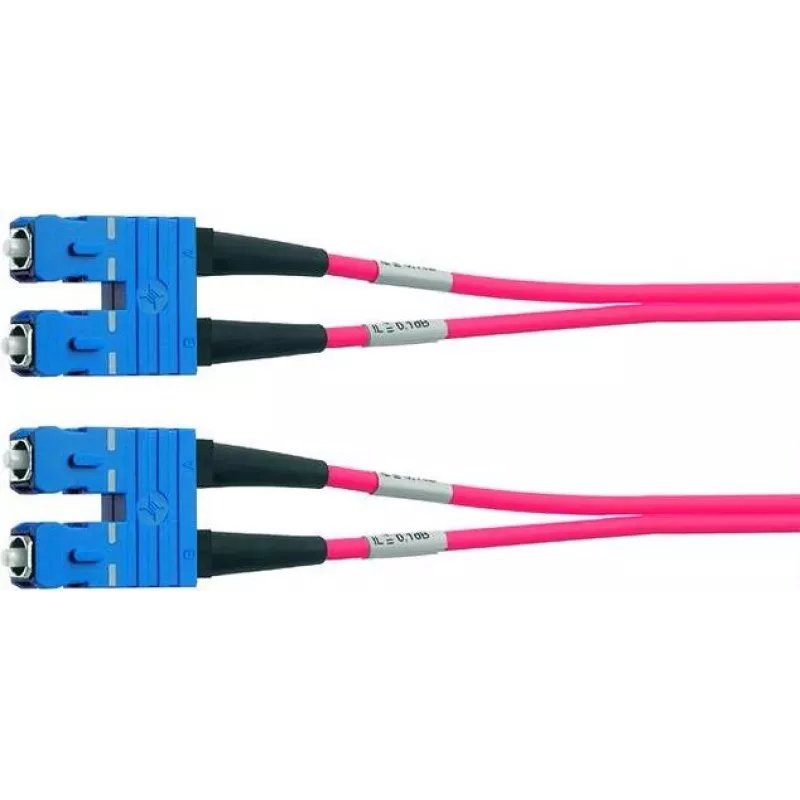Telegärtner cavo patch in fibra ottica SC/SC OM4 duplex, 2 m, viola L00881A0028