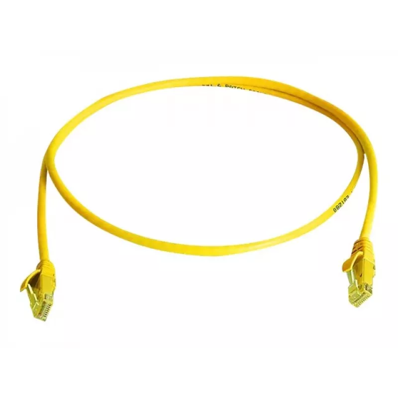 Telegärtner L00000A0294 cavo patch Cat6 U/UTP RJ45, 0,5 m, giallo