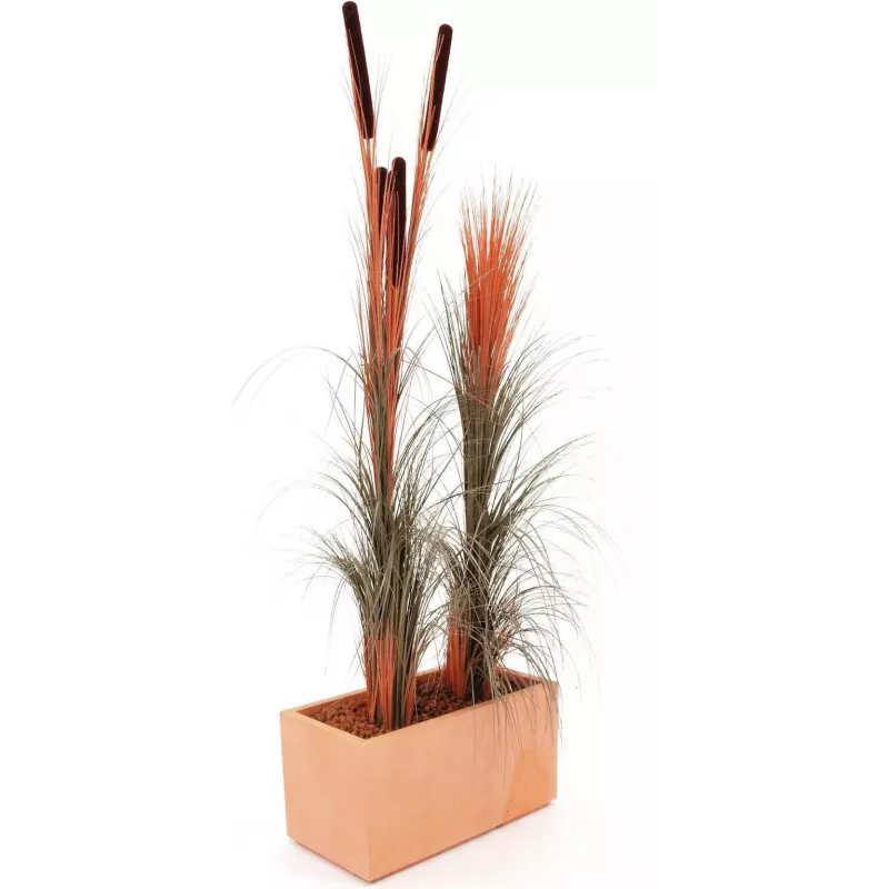 EUROPALMS canna palustre artificiale con spighe, marrone chiaro, 152 cm 82505856