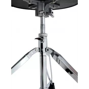 DIMAVERY DT-80 drum throne, sedile rotondo, regolabile in altezza 480-600 mm, treppiede a doppio rinforzo, nero 26031100