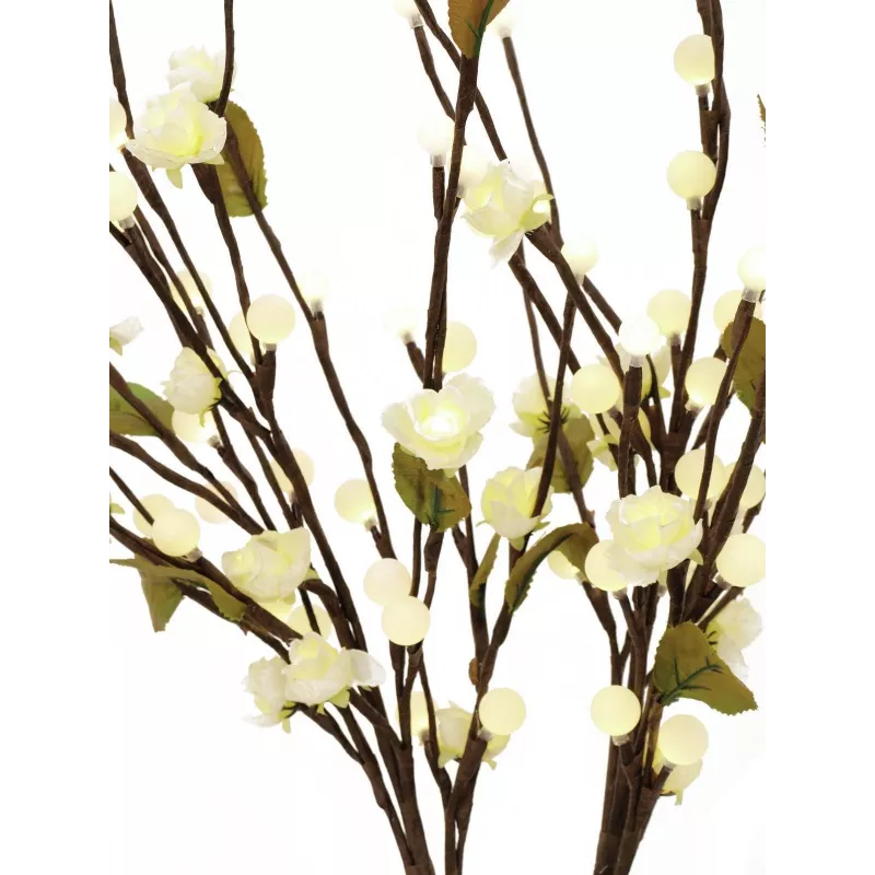 EUROPALMS Arco di camelie con LED, bianco, 50 cm 83330310