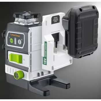 Laserliner PowerPlane-Laser 3G Multi-18V Green 3 x 360° livellatore laser (unità base) 036.380L