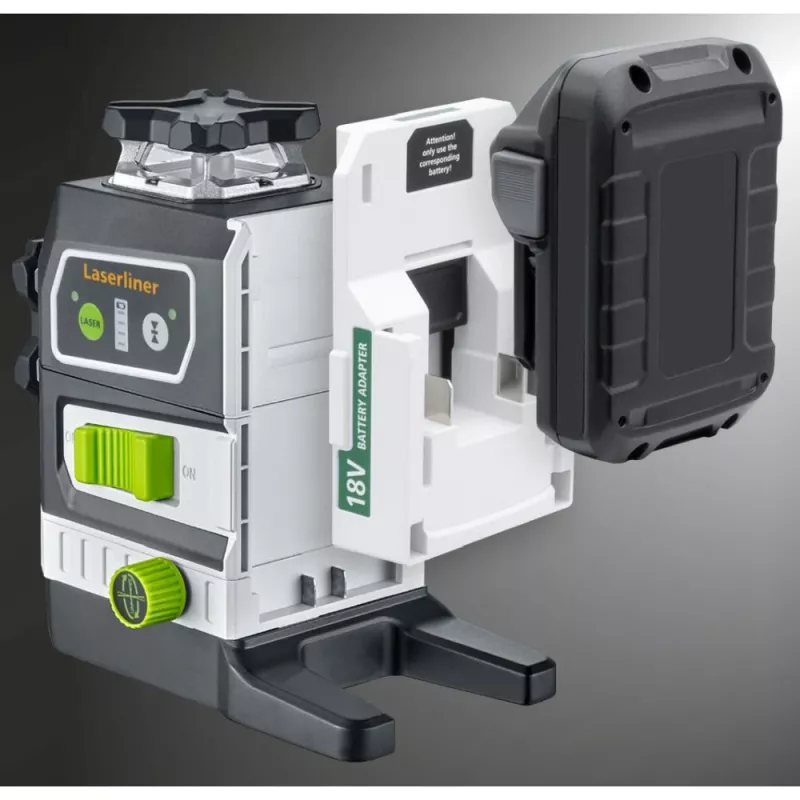 Laserliner PowerPlane-Laser 3G Multi-18V Green 3 x 360° livellatore laser (unità base) 036.380L
