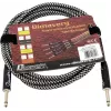 DIMAVERY cavo per strumenti 3m nero/argento connettori jack TS nichelati 26300051