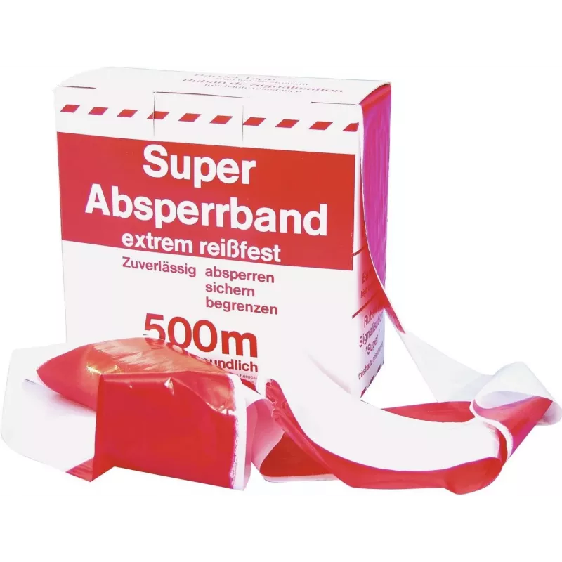 ZUBEHÖR Nastro segnaletico rosso/bianco 500m x 75mm (3000596K)