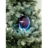 EUROPALMS Palla di neve LED 15cm, lilla 83501248
