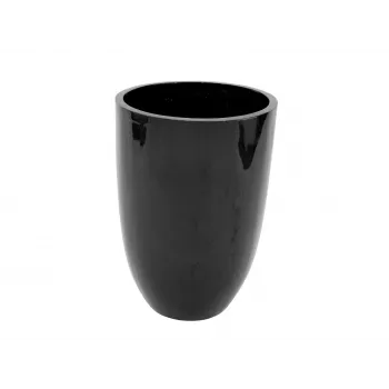 Europalms LEICHTSIN CUP-69 Vaso per piante, nero, lucido (83011819)