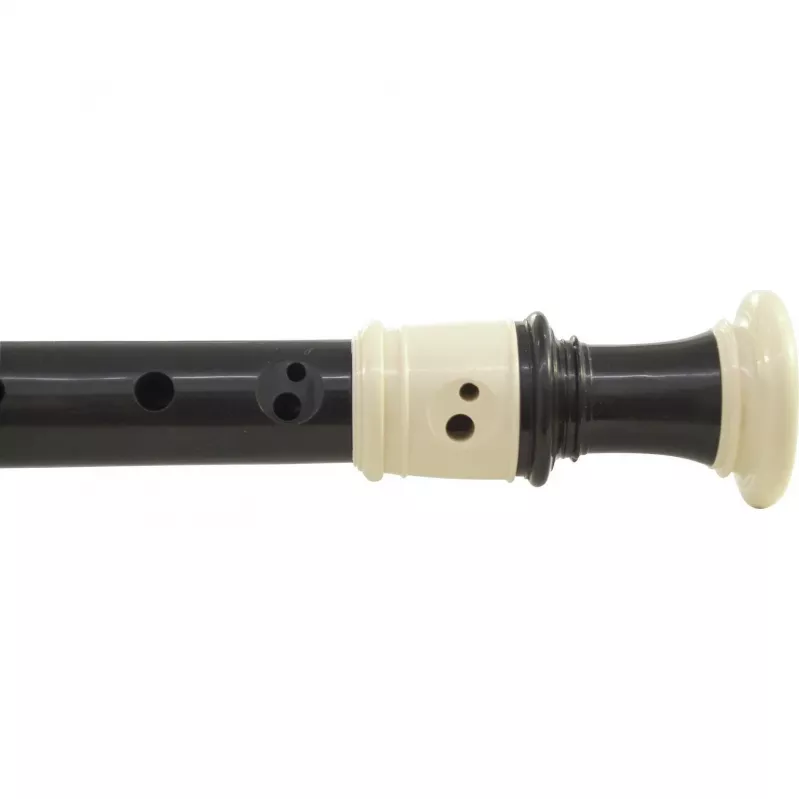 DIMAVERY flauto dolce soprano con diteggiatura barocca in Do, plastica nera, in 3 pezzi 26500410
