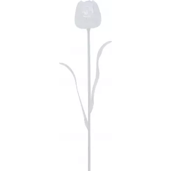 EUROPALMS tulipano cristallo fiore artificiale, trasparente, 61 cm, confezione da 12 82600206