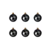 EUROPALMS sfera decorativa 7 cm, nero, confezione da 6 (83501253)