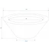EUROPALMS Leichtsinn Bowl-15 ciotola decorativa, bianco, lucido 83011822
