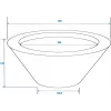 EUROPALMS Leichtsinn Bowl-15 ciotola decorativa, bianco, lucido 83011822