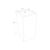 EUROPALMS Leichtsinn Box-100 cubo decorativo rosso lucido 83011853