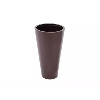 Europalms LEICHTSIN ELEGANCE-69 vaso portapiante, 69 cm, marrone lucido (83011860)