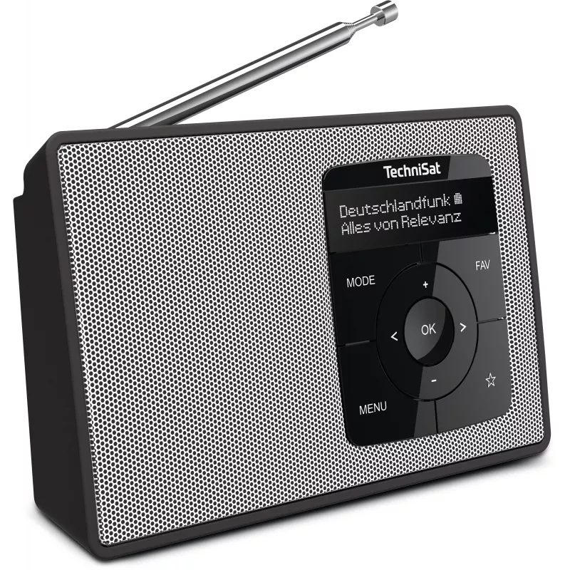 TechniSat DIGITRADIO 2 DAB+ FM Bluetooth radiosveglia nero/bianco 0002/3910