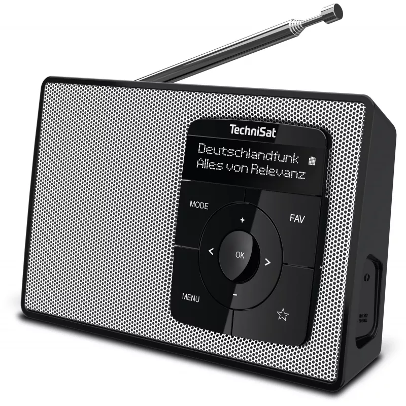 TechniSat DIGITRADIO 2 DAB+ FM Bluetooth radiosveglia nero/bianco 0002/3910