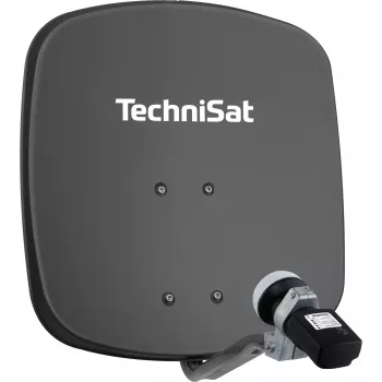 TechniSat parabola SAT con LNB, parabola 45 cm, alluminio, LNB singolo (1345/8195)
