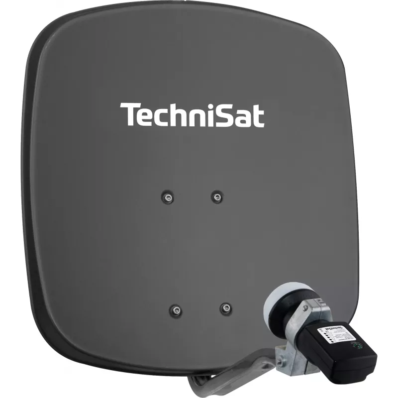 TechniSat parabola SAT con LNB, parabola 45 cm, alluminio, LNB singolo (1345/8195)