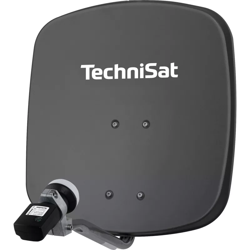 TechniSat parabola SAT con LNB, parabola 45 cm, alluminio, LNB singolo (1345/8195)