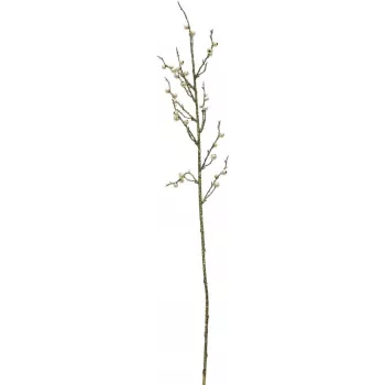 EUROPALMS ramo di bacche oro glitter, 85 cm, confezione da 3 (83500441)