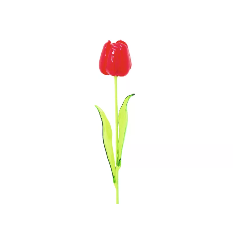 EUROPALMS Kristalltulpe tulipano artificiale, rosso, 61cm, confezione da 12 82600205