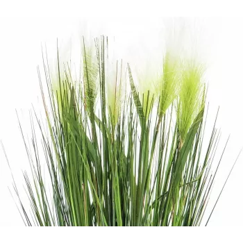 EUROPALMS erba piuma pianta artificiale, bianco, 60cm 82505864