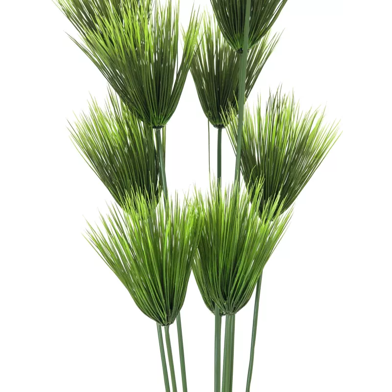 EUROPALMS Pianta di papiro artificiale, 150 cm, verde, in vaso nero 82600223