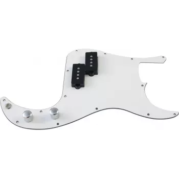 DIMAVERY Pickguard per modelli basso elettrico PB, 3 strati nero 26300210