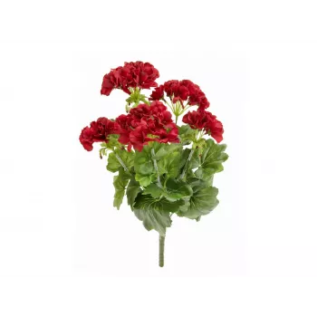 EUROPALMS Geranio artificiale, rosso scuro, 42 cm 82600112