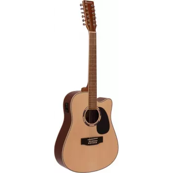 DIMAVERY DR-612 chitarra acustica western a 12 corde, naturale 26231281