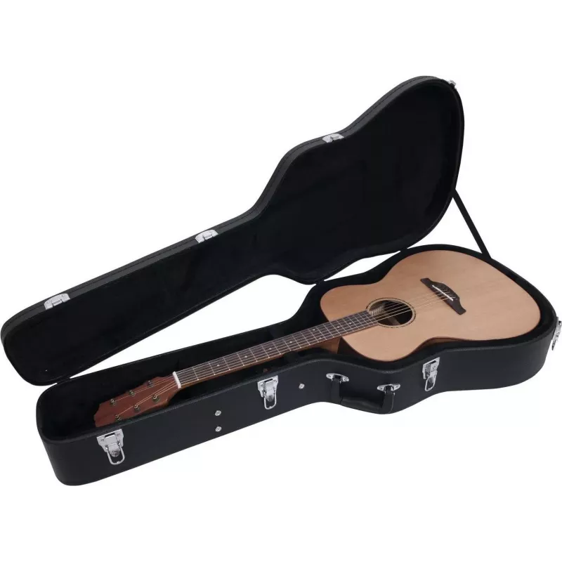 DIMAVERY custodia sagomata per chitarra western, nero (26341022)