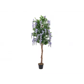 EUROPALMS albero di maggiociondolo artificiale (Laburnum), viola, 150cm 82507135
