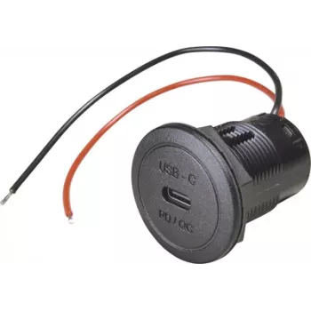 ProCar Power presa a incasso USB-C PD/QC 50W 12/24V DC, senza LED 67351990