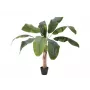 EUROPALMS pianta di banano artificiale, 100cm, foglie verdi, vaso nero 82509503