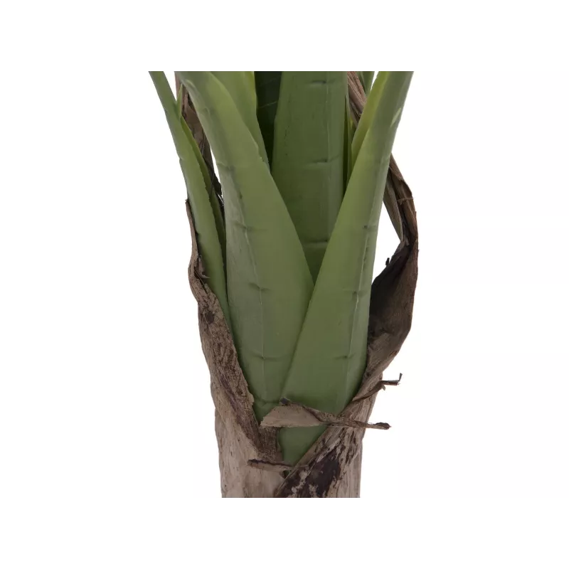 EUROPALMS pianta di banano artificiale, 100cm, foglie verdi, vaso nero 82509503