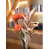 EUROPALMS ramo con piume di gufo (EVA), artificiale, 110cm (82532004)