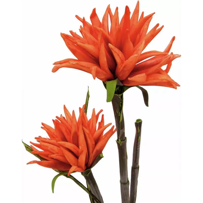 EUROPALMS Dahlia (EVA), pianta artificiale, arancio, 100cm (82532006)