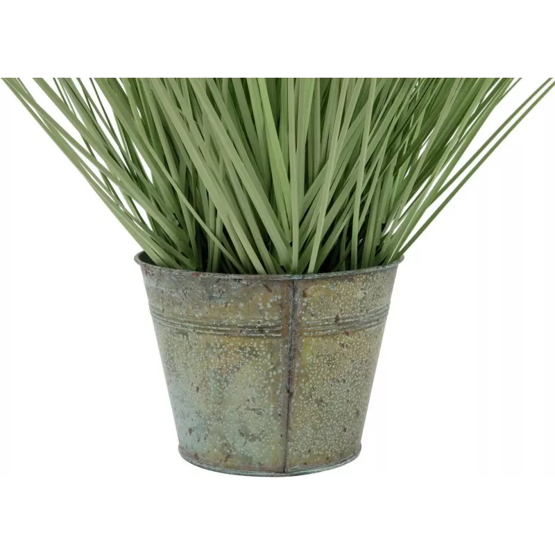 EUROPALMS erba ornamentale artificiale, 65 cm, verde, vaso nero 82600145