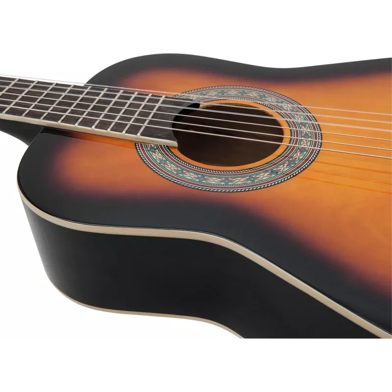 Dimavery AC-303 Chitarra classica 1/2 Sunburst 535 mm scala 6 corde
