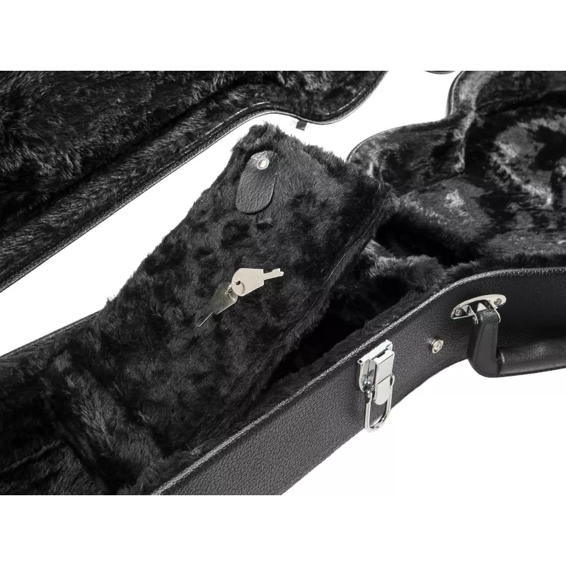 Dimavery Form-Case custodia rigida per chitarra elettrica LP, nera 26341023