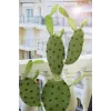 EUROPALMS Cactus foglia pianta artificiale, 75cm 82600068