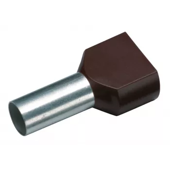 Cimco 187707 Capicorda gemello 1,5 mm² parzialmente isolato nero 100 pezzi