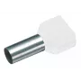 Cimco 187717 Capicorda doppio 0,5 mm² parzialmente isolato bianco 100 pezzi
