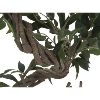 EUROPALMS Ficus Multi Spiral Trunk pianta artificiale, 130cm 82806314