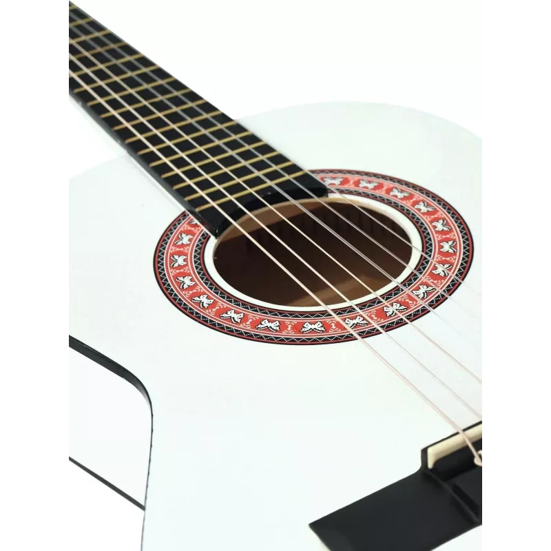 Dimavery AC-303 Chitarra classica 1/2 bianco - corpo in tiglio, scala 535 mm