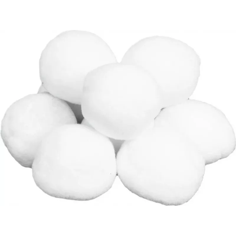 EUROPALMS Palle di neve artificiali, 7,5 cm, confezione da 10 (83501650)