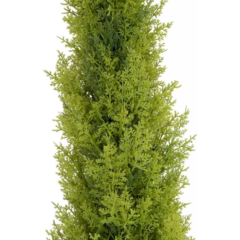 EUROPALMS Cipresso di Leyland pianta artificiale, 120 cm, fogliame verde, vaso nero 82606964